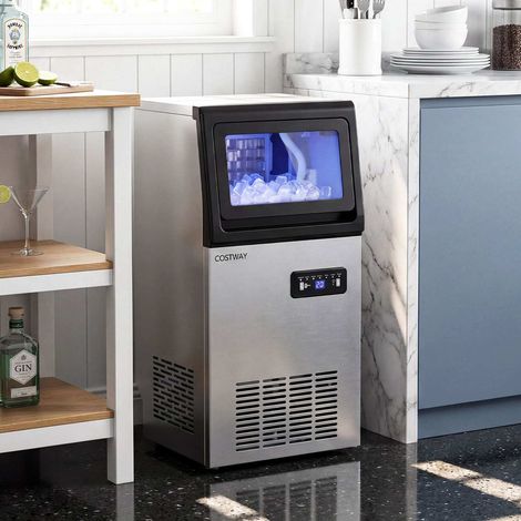 Commercial ice cube machine/ice cube maker 50 kg/24 hrs with 11 kg ice storage capacity (1/5)