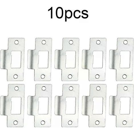 Lot de 5/10 gâches de rechange pour verrou tubulaire standard à une seule languette/guide, 69 x 375 x 8 mm, pour accessoires de salle de bain et de maison - JXLGV (1/5)