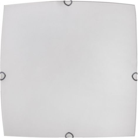 FAB 158384001 Plafoniera Quadrata Ayla 3xe27 Bianco 40x40x7 Cm (1/2)