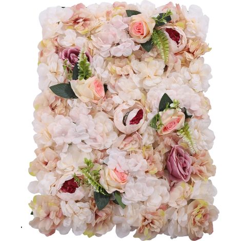Blumenwandpaneele, künstliche Dekoration für Veranstaltungen, einfache Installation, 6 Stück (1/2)