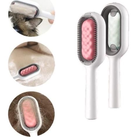 Brosse pour Animaux de Compagnie - Universel - Lavable en Silicone - Ultra Doux - Réutilisable (1/4)