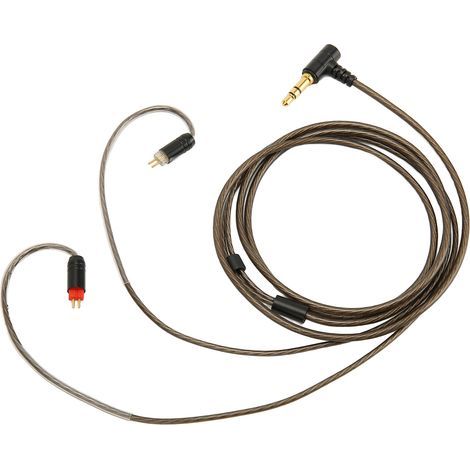 Cable de repuesto para auriculares de cobre plateado, conector de 2 pines de 0,78 mm, compatible con Weston, UE3X, UE18, W4R, UM3X. (1/5)