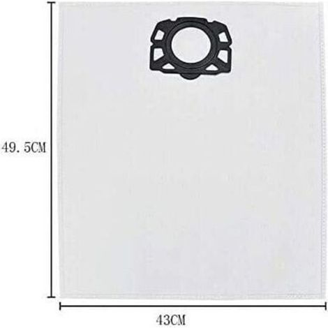 Lot De 10 Sacs Pour Aspirateur Karcher Wd4 Wd5 Wd6 Mv4 Mv5 Mv6 (1/4)