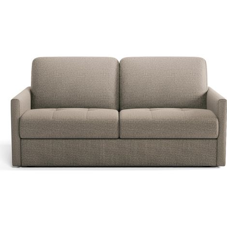 CALICOSY - Canapé 3 places convertible en tissu Matelas 14cm - COSENZA (1/5)