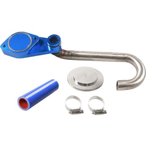 Kit de suppression de la vanne EGR pour Ford Powerstroke Diesel 6.0L (2003-2007) - Pièces de modification automobile - Kit de coupure - Argent et bleu (1/5)