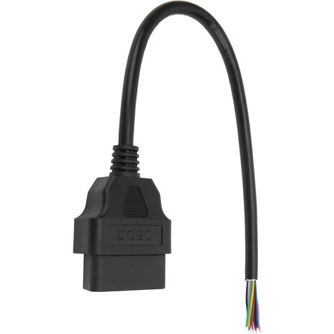 Adaptateur OBD2, connecteur mâle 16 broches, pour outil de diagnostic ELM327, rallonge de 30 cm (1/5)