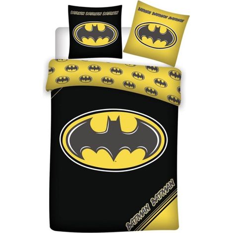 Parure de lit Batman – Réversible – 140x200 cm + 65x65 cm