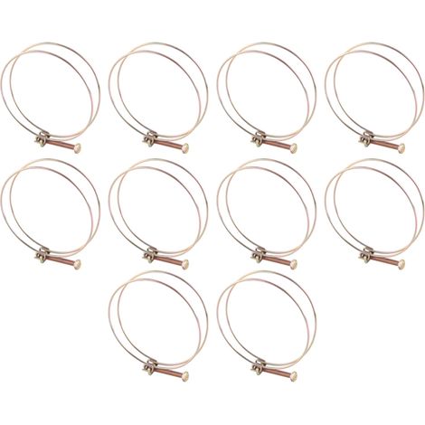 Beyamis Collier de serrage double fil pour tuyau d'arrosage, clip de fixation pour tuyau (94 mm - 100 mm) (1/5)