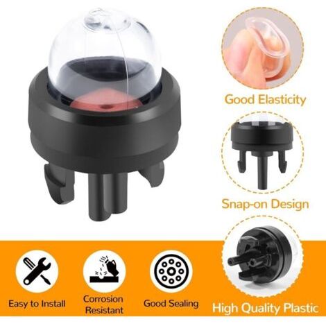 NALOOKAMIC Poire Amorcage Pompe d'amorçage, Ampoule de Carburant Pompe, Bulle D'huile de Carburateur pour Walbro Poulan Ppb100e Ppb150e Ppb200 Ppb200e, Lot de 10 (1/3)