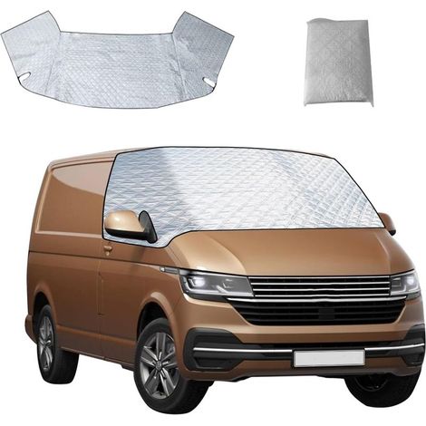 Windschutzscheibenabdeckung für VW T6 2016-2022, Front-Sonnenschutz gegen UV-Strahlen und Frost, Thermoabdeckung fürs Auto (VW T6 2016-2022) (1/5)