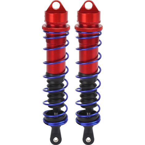 Amortisseurs arrière en alliage d'aluminium pour voiture/camion RC à l'échelle 1/8 - Pièces RC universelles - Rouge (1/5)