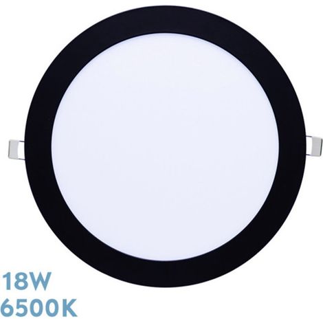 FABRILAMP Downlight Tanzanita 18w 6500k Schwarz 1620lm 2x21,8x21,8 Cm Schnitt 20,5d