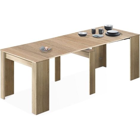 Mesa consola extensible Kendra Roble Canadian 235cm (ancho) x 78cm (alto) (1/10)