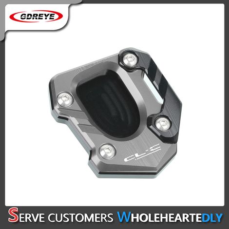 (450CLC Gris) Compatible avec les motos CFMOTO 450SR, 450NK et 450CLC : béquille latérale, support, plaque d'extension, repose-pieds et pédale 450CL-C maxpower (1/4)