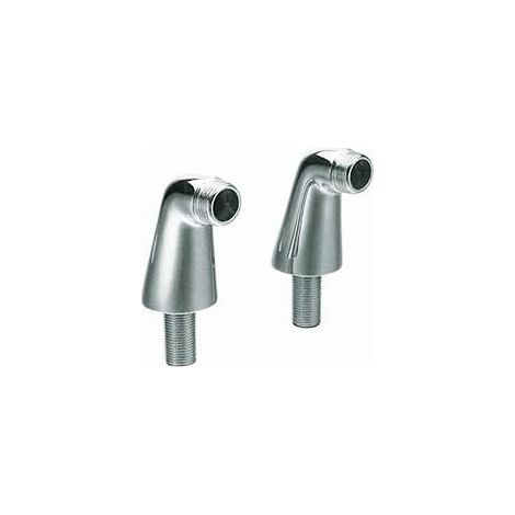Cristina Ondyna – Colonnette standard 70 mm M3/4' - M1/2' en chrome – Raccords pour installations de plomberie – PD00218 (1/3)