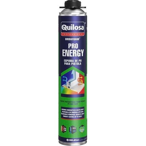 espuma pu quilosa ultra energy 750ml 50l alto aislamiento termico y acustico