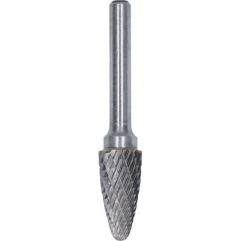 YG8 FX1225 Double Flute Alloy Rotary Bur with Rounded Arc Head (1/5)