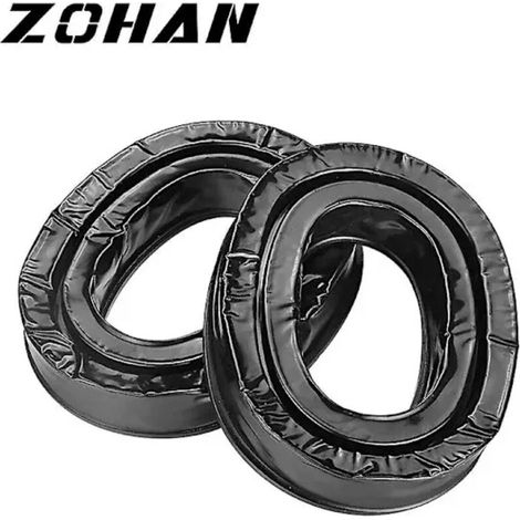Coussinets d'oreille en gel pour casque antibruit 3M Peltor : coussinets de rechange confortables et doux. noirs. pour casque antibruit.
