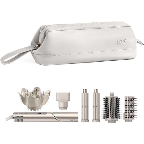Linpr Sac de Rangement de Voyage pour Styler Complet Dyson Airwrap/Shark Flexstyle et Accessoires, Étui de Voyage Portable, Étui de Transport Étanche pour Sèche-Cheveux (Gris, Couche Unique)