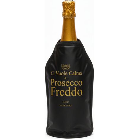 Glacette Raffredda Bottiglie H 23 cm Stampa Prosecco Nero PIU FORTY