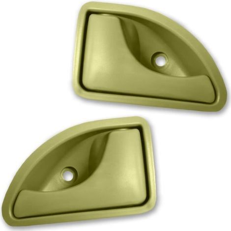POIGNEES DE PORTE AVANT GAUCHE ET DROITE VERTE POUR RENAULT KANGOO 1 ET TWINGO DE 1993 À 2007-Ywey (1/5)