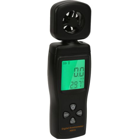 SMART SENSOR AS816 Mini-Digitalanemometer 0,3-30 m/s Windgeschwindigkeits-, Temperatur- und Luftstrommesser (1/5)