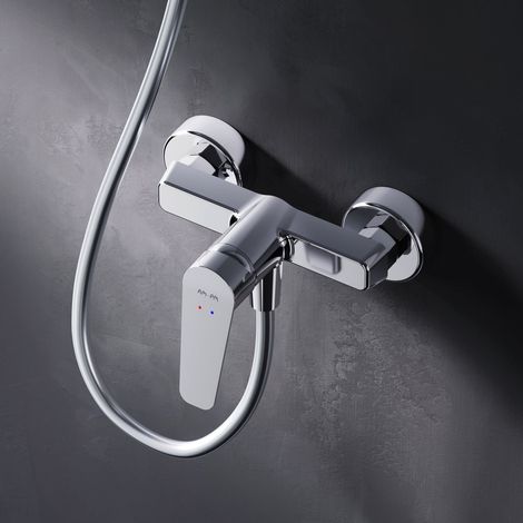 AM.PM Duscharmatur Einhebel Brausebatterie Chrom Armatur Mischbatterie Brausearmatur Brausebatterie Wasserhahn Bad Mischbatterie Dusche (1/5)