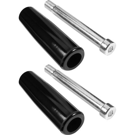 Poignée de Tour Filetée en Bakélite Noire 2 Pièces  Poignée Rotative, Haute Résistance Mécanique et Tenue à Chaleur, pour Machines-outils et Appareils (1/5)