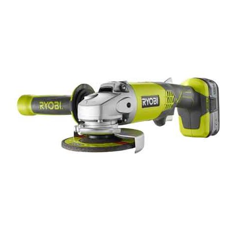 SMERIGLIATRICE ANGOLARE A BATTERIA 'R18AG-140S' RYOBI Ø 115 - 18V 4,0Ah - RYOBI