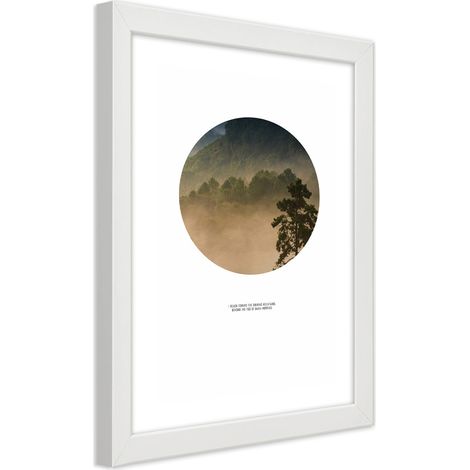 Quadro con cornice, La foresta in cerchio - 20x30 (1/5)