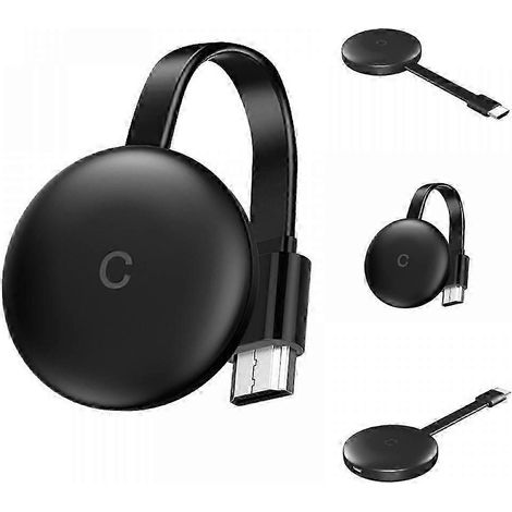 Clé TV connectée Wi-Fi, dongle HDMI 1080p, Miracast, compatible Netflix et YouTube, adaptateur de streaming Plug and Play