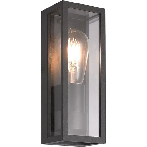 Applique da esterno Porto SU-MA M1976 E27 nera IP65 (1/3)