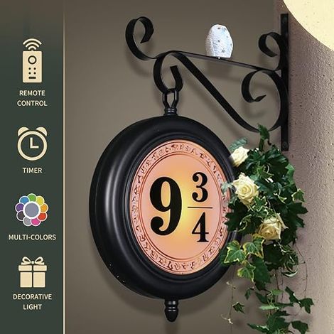 Veilleuse À Plateforme 9 3/4 - Éclairage Double Face Avec Télécommande 16 Couleurs - 10 Options De Luminosité Et 4 Modes d'Éclairage Pour Décoration (1/5)