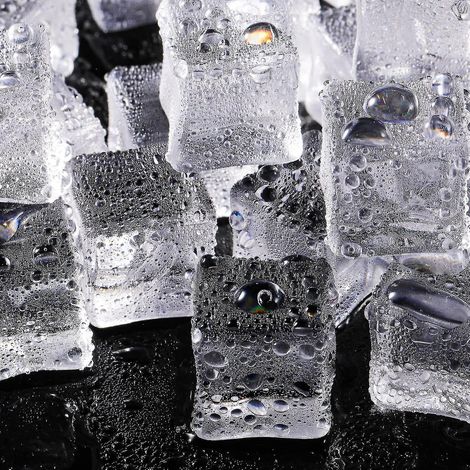 100 glaçons décoratifs carrés en acrylique transparent, pierres de glace, vase de présentation pour mariage (1/5)