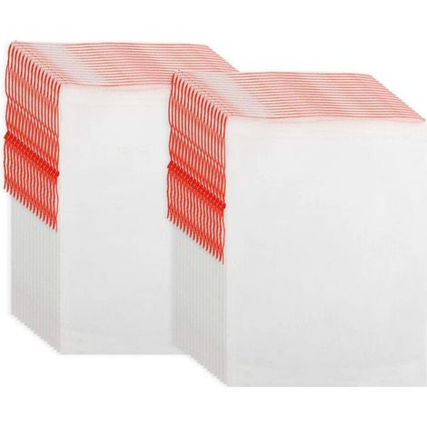 120 Pcs Sacs de Protection pour Fruits de Jardin - 8x12 in Sac de Barrière Friut, Sacs de Maille en Nylon pour le Jardin avec Dessus, Sacs de Filet pour Protéger les Fruits, Plantes, Légumes (1/5)