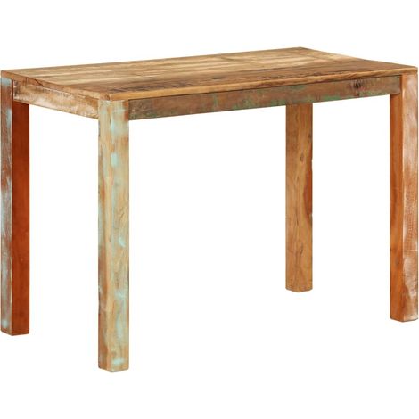 Table à manger Scandinave - Table de salle à manger 110x55x76cm Bois massif de récupération BV735009 - BonneVie (1/5)