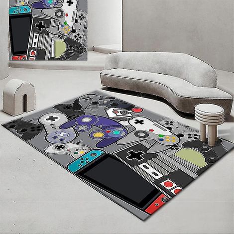 Tapis de jeu antidérapant pour manettes de jeu, tapis de sol, tapis de porte, tapis de couloir pour chambre, intérieur et extérieur, tapis de jeu pour enfants, multicolore Jying - 120 x 160 cm - Style (1/5)