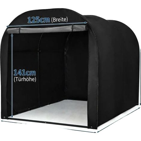 Funda para bicicleta, tejido impermeable 420D, resistente a la intemperie, color negro. (1/2)