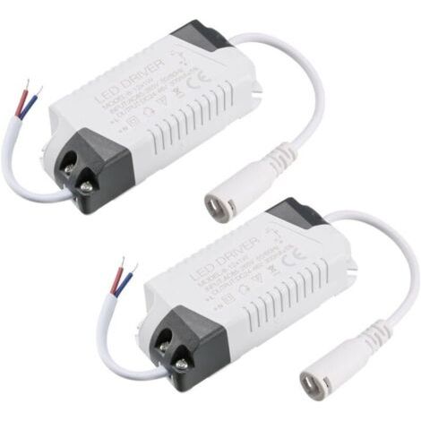 Alimentation LED 300mA Constante, Driver 8-12W DC12-26V, Gris Plastique Compact 68x34mm, Lot de 2 Pièces Reconditionnées (1/3)