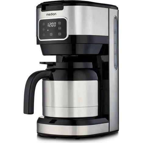 Medion Filterkaffeemaschine Silber 1,2 L 900 W