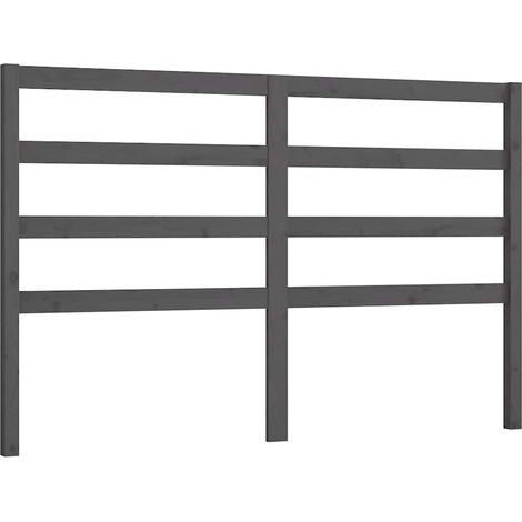 Maison Exclusive - Cabecero de cama madera maciza de pino gris 14 (1/5)