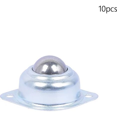 Roulements de transfert à billes, 10 pièces, unité ronde en acier au carbone, roulettes universelles pour meubles sur support de convoyeur
