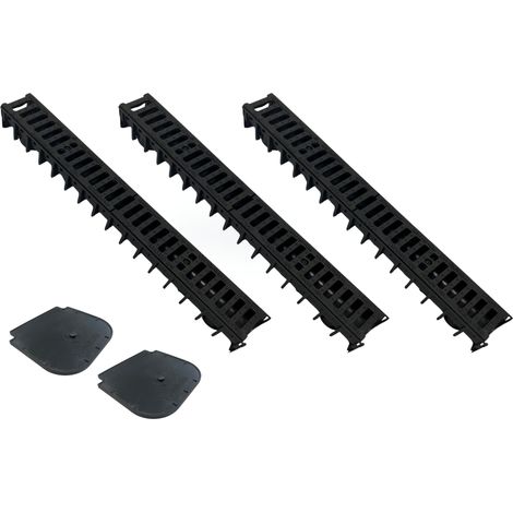 EINSIDE Canaletta con Griglia in Ghisa per Raccolta e Scolo Acqua, Kit da 3 metri – Altezza 10 cm (1/5)