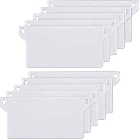 10pcs Plaque de Lestage Store Californien Poids Lest Stores Verticaux Plaque Lestage Store Lamelle Verticale 127mm Pièce Rechange (Blanche) (1/5)
