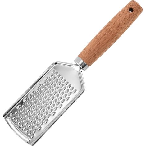 Broyeur à main pour parmesan, fromage et sauces – Broyeur parfait pour pizza et pâtes au fromage – Broyeur en acier inoxydable et bois de hêtre d'aspect italien (1/3)