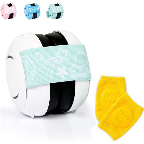 Casque antibruit pour bébé, bandeau réglable, protection auditive pour nourrissons et tout-petits, plastique ABS, 25 dB, NRR, compact, portable, pour voyages