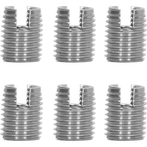 Lot de 20 inserts filetés autotaraudeurs : filetage mâle M4x0,7 et filetage femelle M6,5x0,75, longueur 8 mm (1/5)