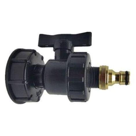 IBC-Adapter, S60X6 IBC-Tankanschlüsse – Wasseranschlusssets für Schlauchanschlüsse mit Widerhaken (1/4)