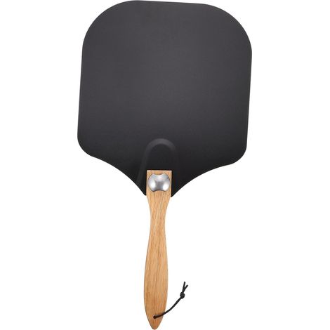 Spatule de cuisine en bois avec manche en aluminium et manche en bois (1/4)