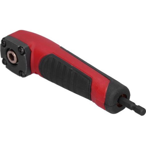 Adaptateur Multifonction Rouge 90° pour Visseuse à Choc, Mandrin Perceuse à Angle Droit, Accessoire de Rallonge pour Perçage d'Angle, Outil Compact (1/5)